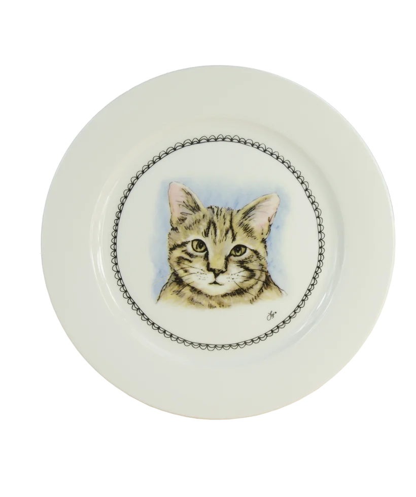 Piatto da colazione con gatto, Ø 21 cm – Boerenwinkel - immagine 1