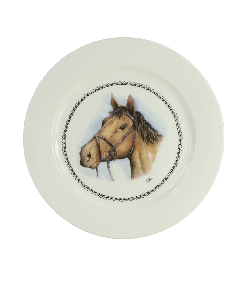 Piatto da colazione con cavallo, Ø 21 cm – Boerenwinkel - immagine 1