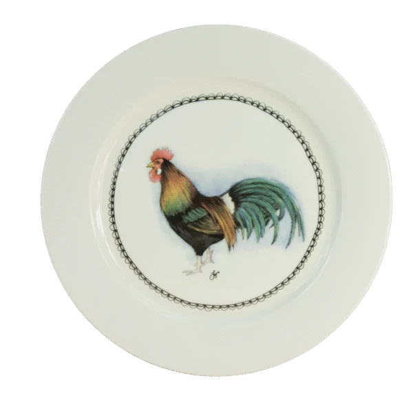 Piatto da colazione con gallo, Ø 21 cm – Boerenwinkel