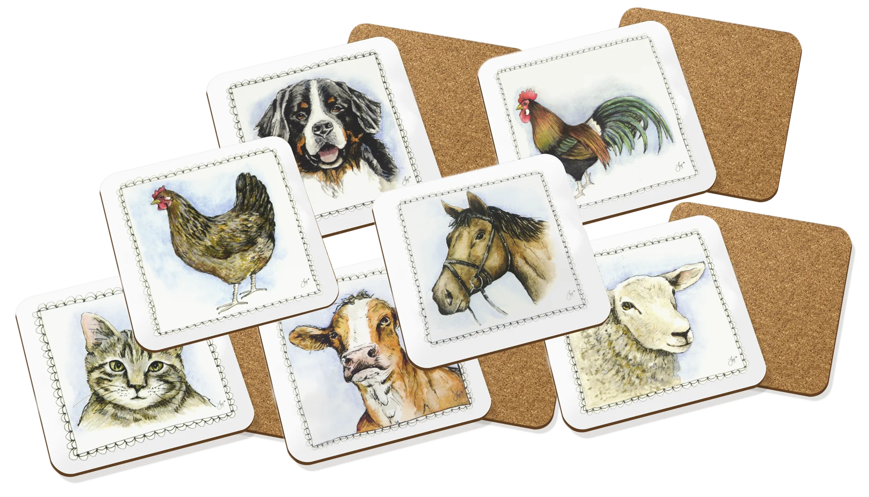 Sottobicchieri, 7 pezzi – Boerenwinkel - immagine 1
