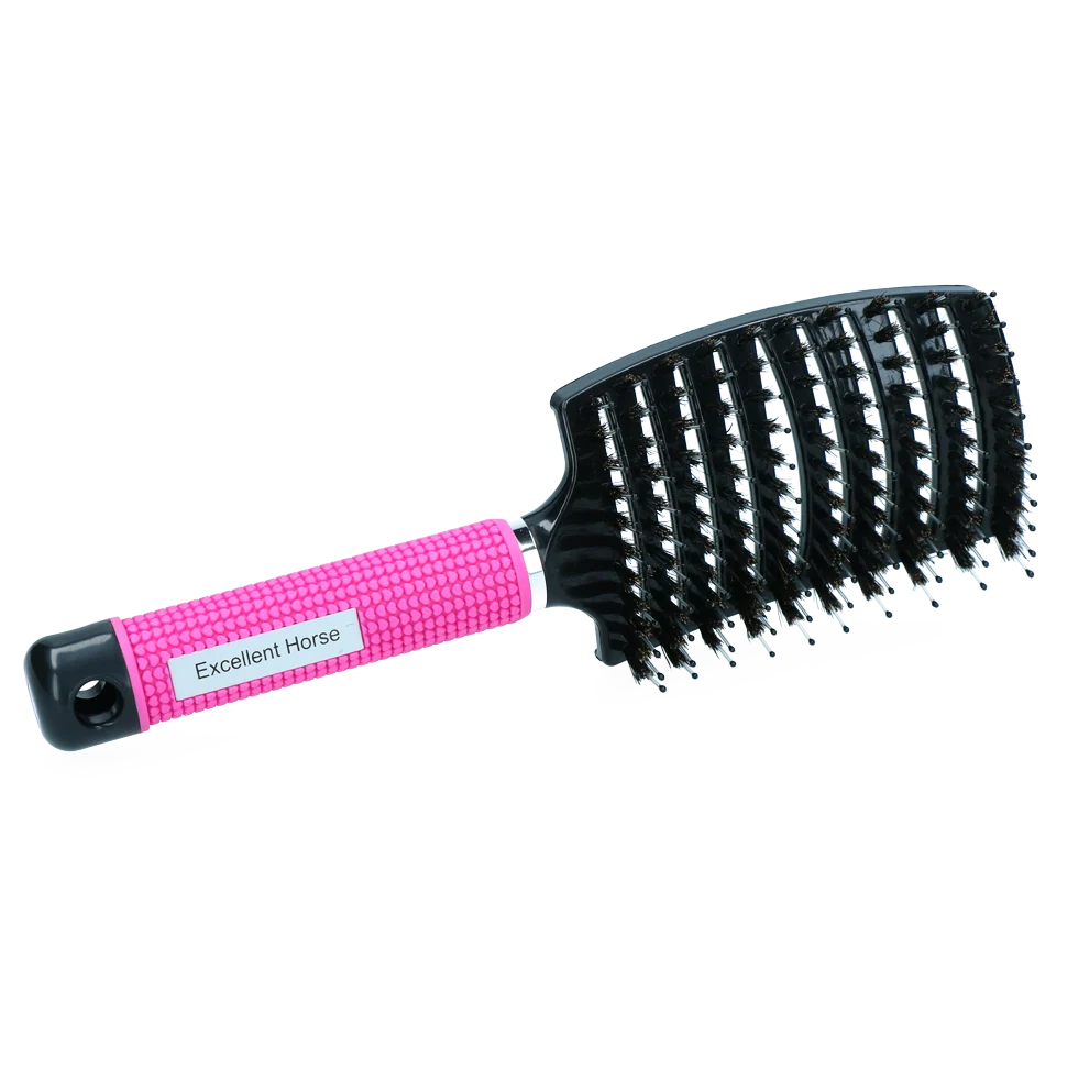 Spazzola districante per criniera, 24,5 cm, rosa – Excellent Horse Supreme Brush - immagine 3