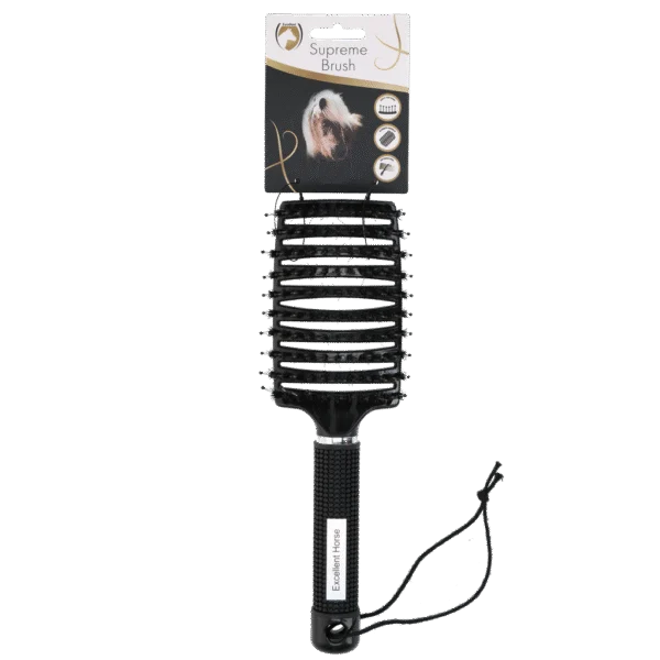 Spazzola districante per criniera, 24,5 cm, nera – Excellent Horse Supreme Brush