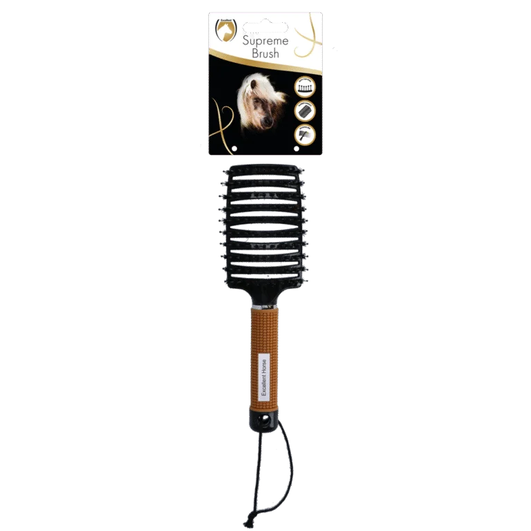Spazzola per criniera districante, 24,5 cm, oro – Excellent Horse Supreme Brush