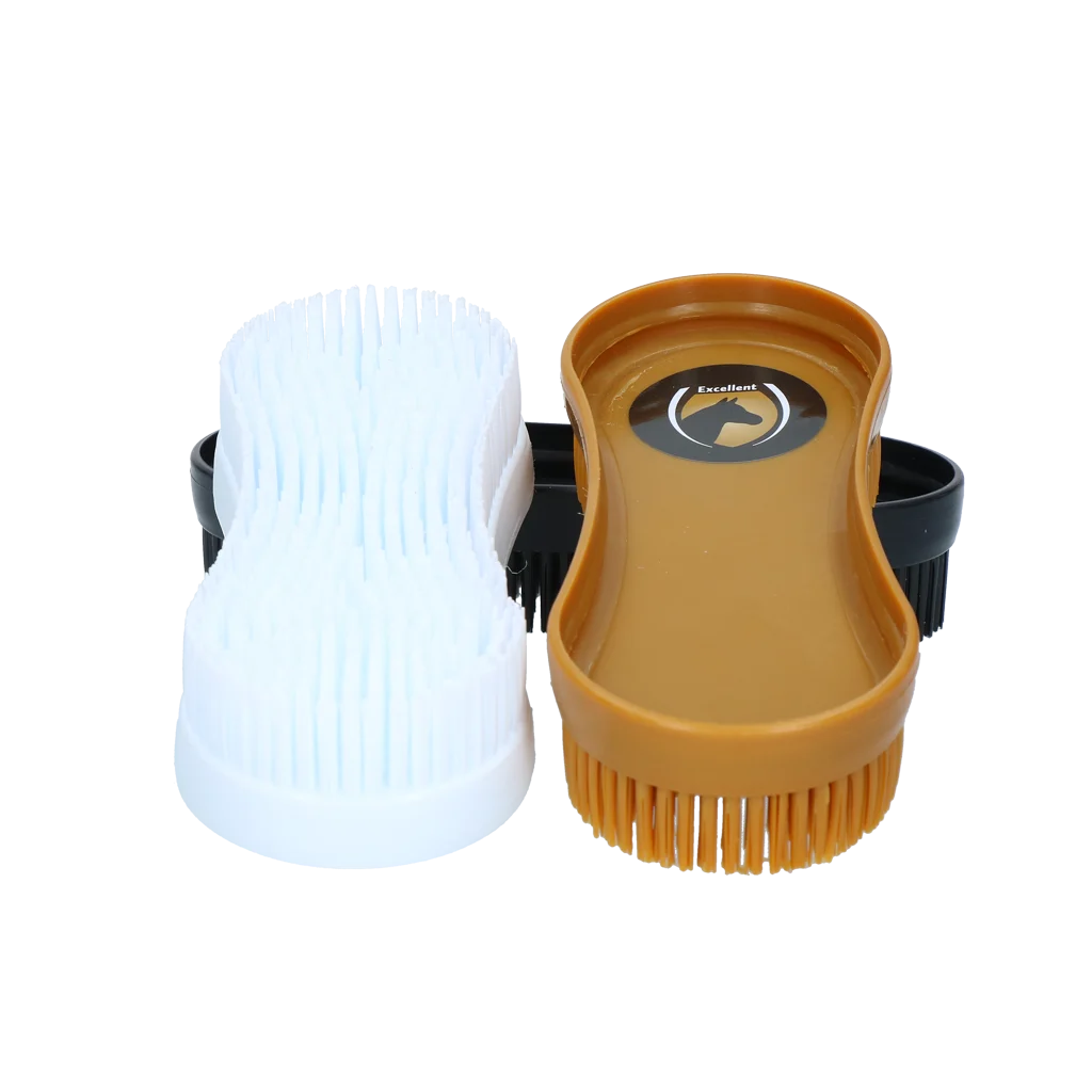 Spazzola per cavalli per mantello asciutto e bagnato, 3 pezzi – Excellent Horse Multi Brush - immagine 4