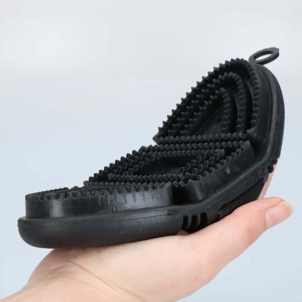 Striglia per rimuovere il pelo con parte superiore flessibile – Excellent Horse Flexi Brush Curry Comb - immagine 5