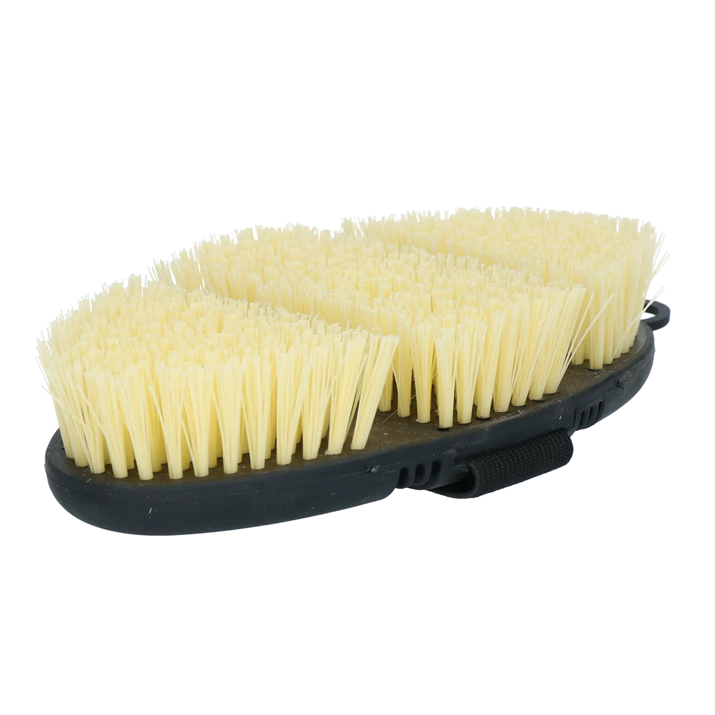 Spazzola dura per cavalli con parte superiore flessibile – Excellent Horse Flexi Brush Scrub - immagine 4