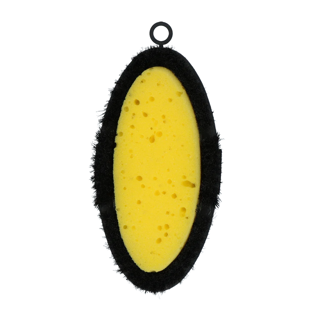Spazzola con spugna per lavare i cavalli, con parte superiore flessibile – Excellent Horse Flexi Brush Sponge - immagine 3