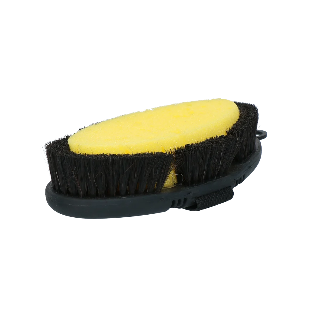 Spazzola con spugna per lavare i cavalli, con parte superiore flessibile – Excellent Horse Flexi Brush Sponge - immagine 4