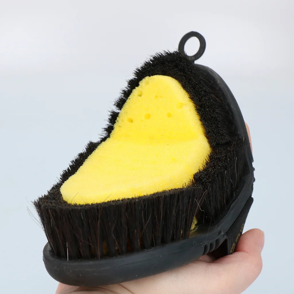 Spazzola con spugna per lavare i cavalli, con parte superiore flessibile – Excellent Horse Flexi Brush Sponge - immagine 6
