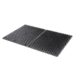 Tappetino spazzola in gomma naturale per cavalli, vitelli e capre, 60 x 40 cm