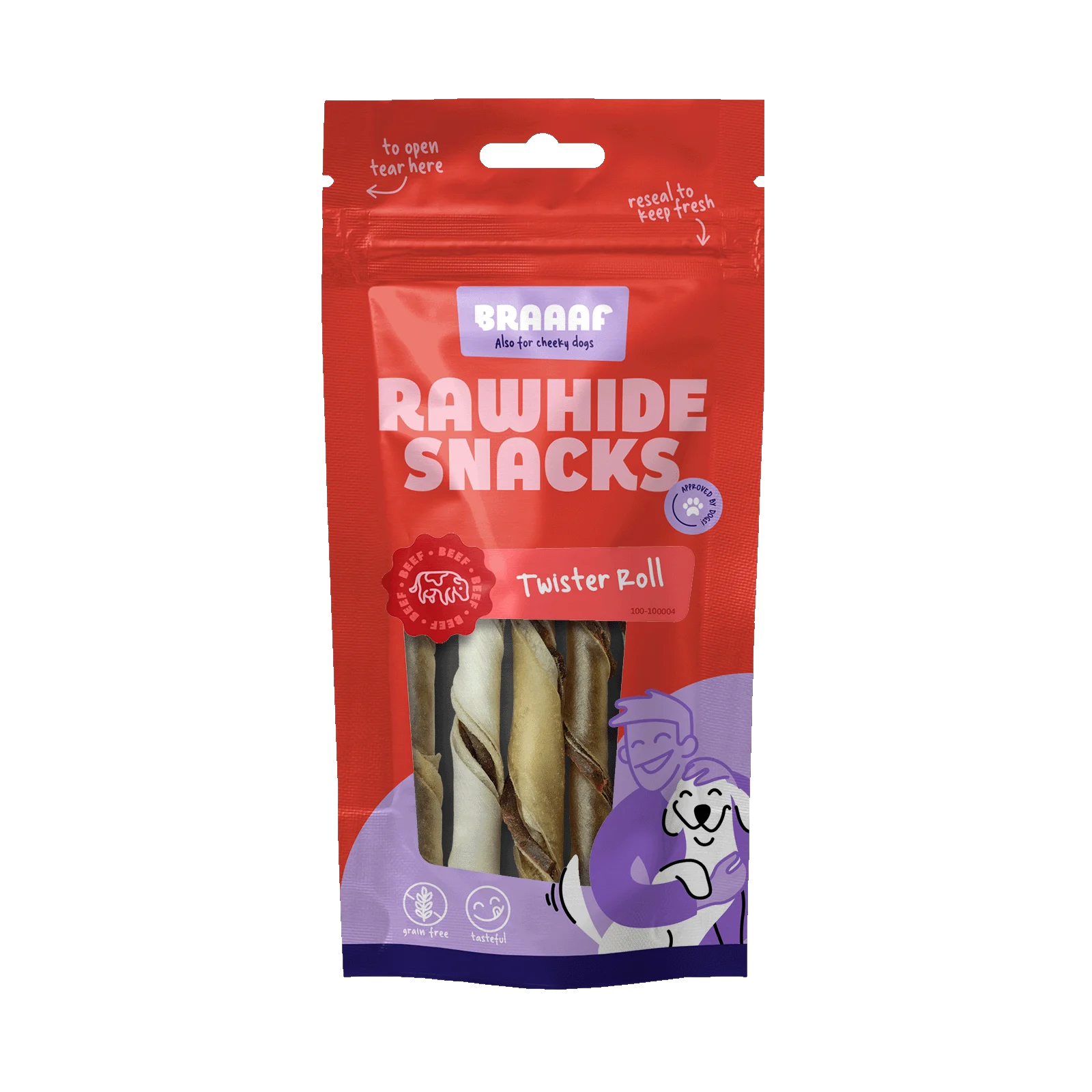 Rotoli da masticare per cani – Braaaf Twister Rolls - immagine 1