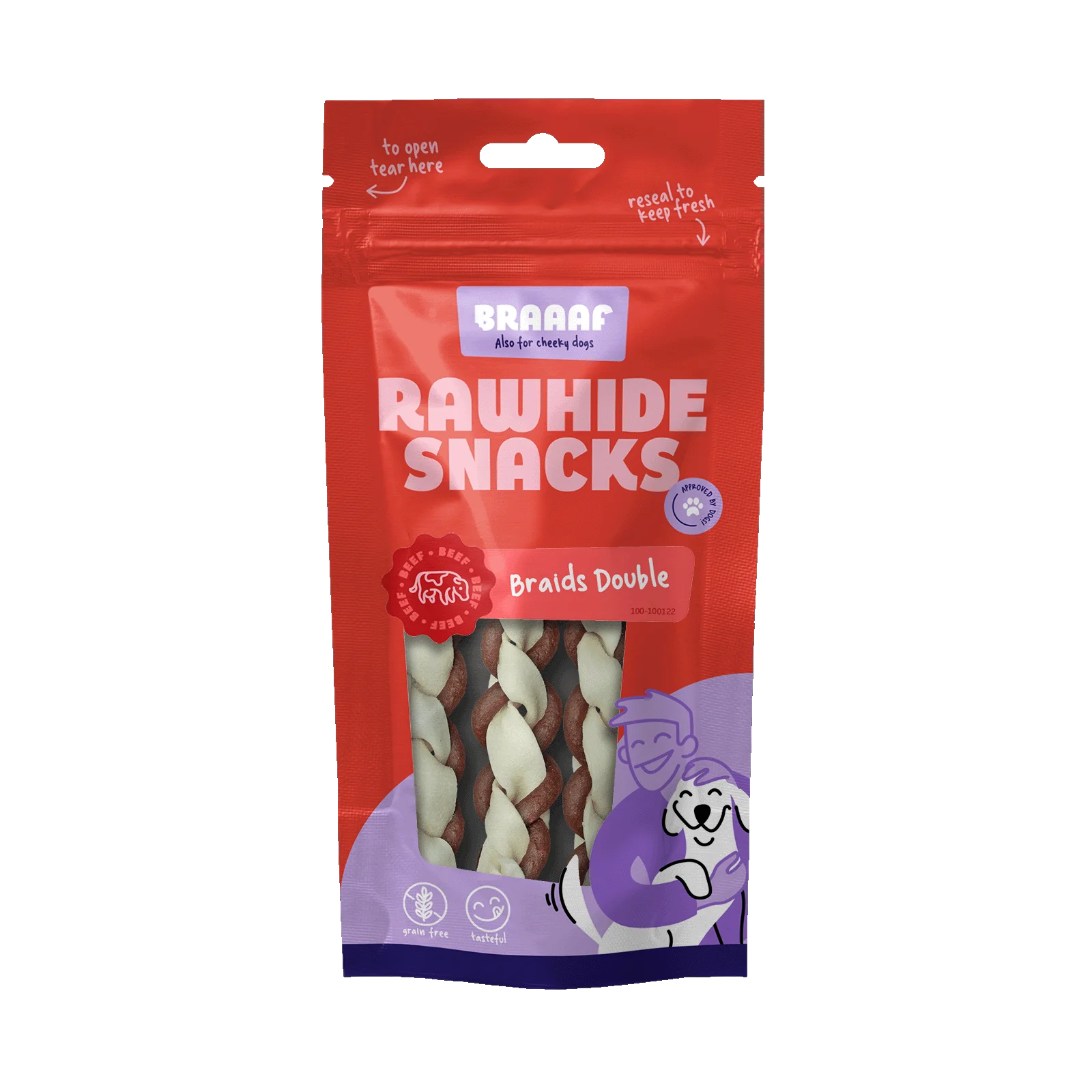 Snack da masticare, 3 pezzi – Braaaf Twister Double - immagine 1