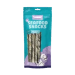 Bastoncini da masticare al salmone, essiccati all'aria, 20 cm, 8 pezzi – Braaaf Seafood Salmon roll sticks