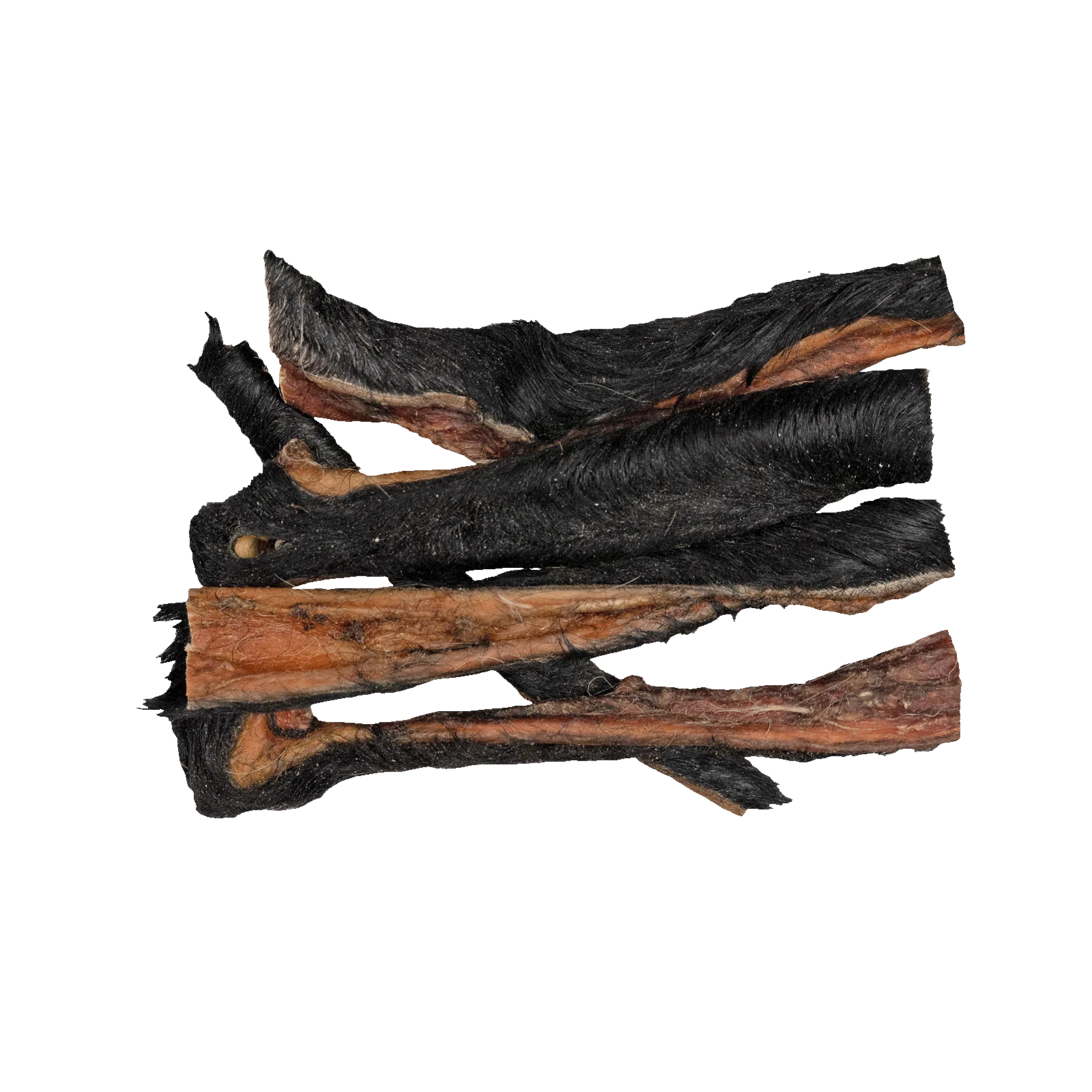 Snack da masticare per cani, pelle di testa di bovino con pelo, 150 g – Braaaf Butchery - immagine 2