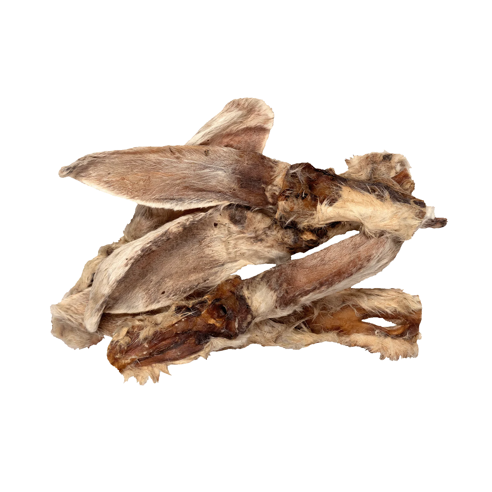 Snack da masticare per cani, orecchie di coniglio con pelo, 80 g – Braaaf Butchery - immagine 2