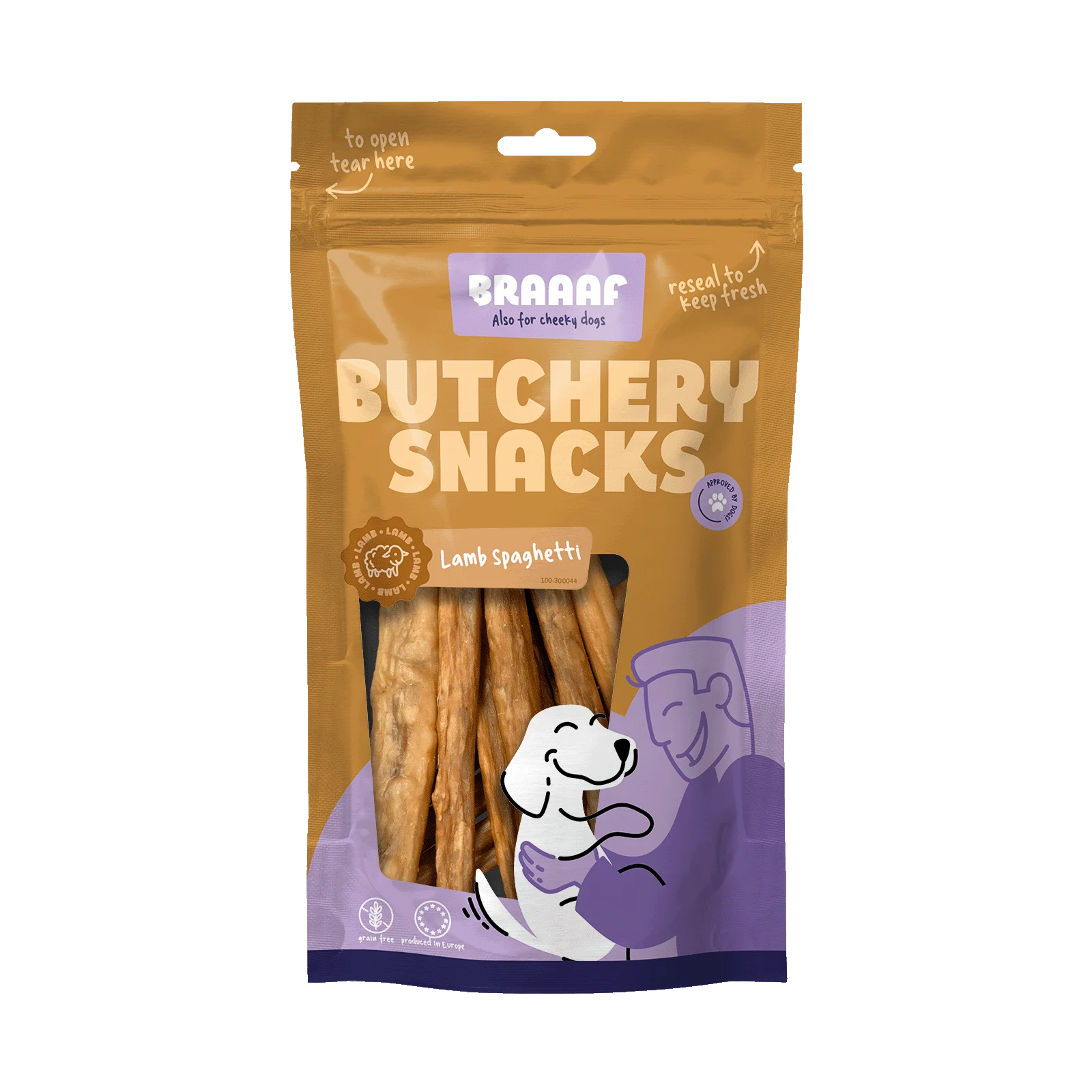Snack per cani Lamsspaghetti, 85 g – Braaaf Butchery - immagine 1