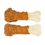 Osso da masticare al pollo, pressato, 12,5 cm, 2 pezzi – Braaaf Rawhide Pressed Bone - immagine 3