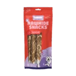 Snack da masticare a base di pelle di bufalo con agnello e pesce, 21 cm, 6 pezzi – Braaaf Rawhide Twister