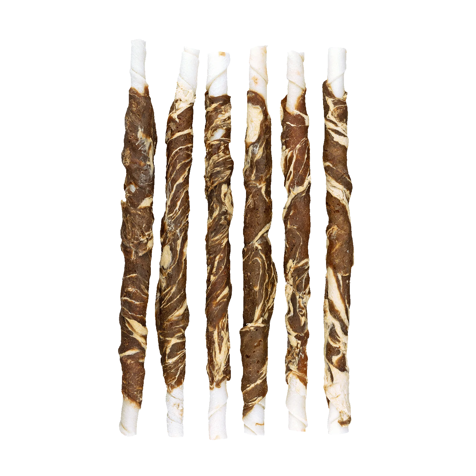 Snack da masticare a base di pelle di bufalo con agnello e pesce, 21 cm, 6 pezzi – Braaaf Rawhide Twister - immagine 3