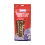 Snack da masticare in pelle di bufalo con agnello e pesce, 21 cm, 3 pezzi – Braaaf Rawhide Twister