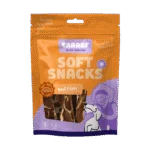Snack per cani a forma di filetto con manzo e pesce, senza cereali, 85 g – Braaaf Soft Snack Filet