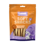 Snack per cani a forma di Sandwich attorcigliato con pollo e pesce, senza cereali, 85 g – Braaaf Soft Snack Sandwich attorcigliato