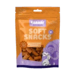 Snack morbido per cani al salmone, carota e fagiolini, 85 g – Braaaf Soft Snack Stick al salmone