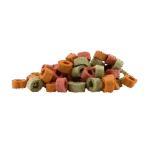 Snack vegano per cani con spinaci, zucca e barbabietola, 1 cm – Braaaf Vegan Snack Mixed Hoops - immagine 2
