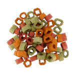 Snack vegano per cani con spinaci, zucca e barbabietola, 1 cm – Braaaf Vegan Snack Mixed Hoops - immagine 3