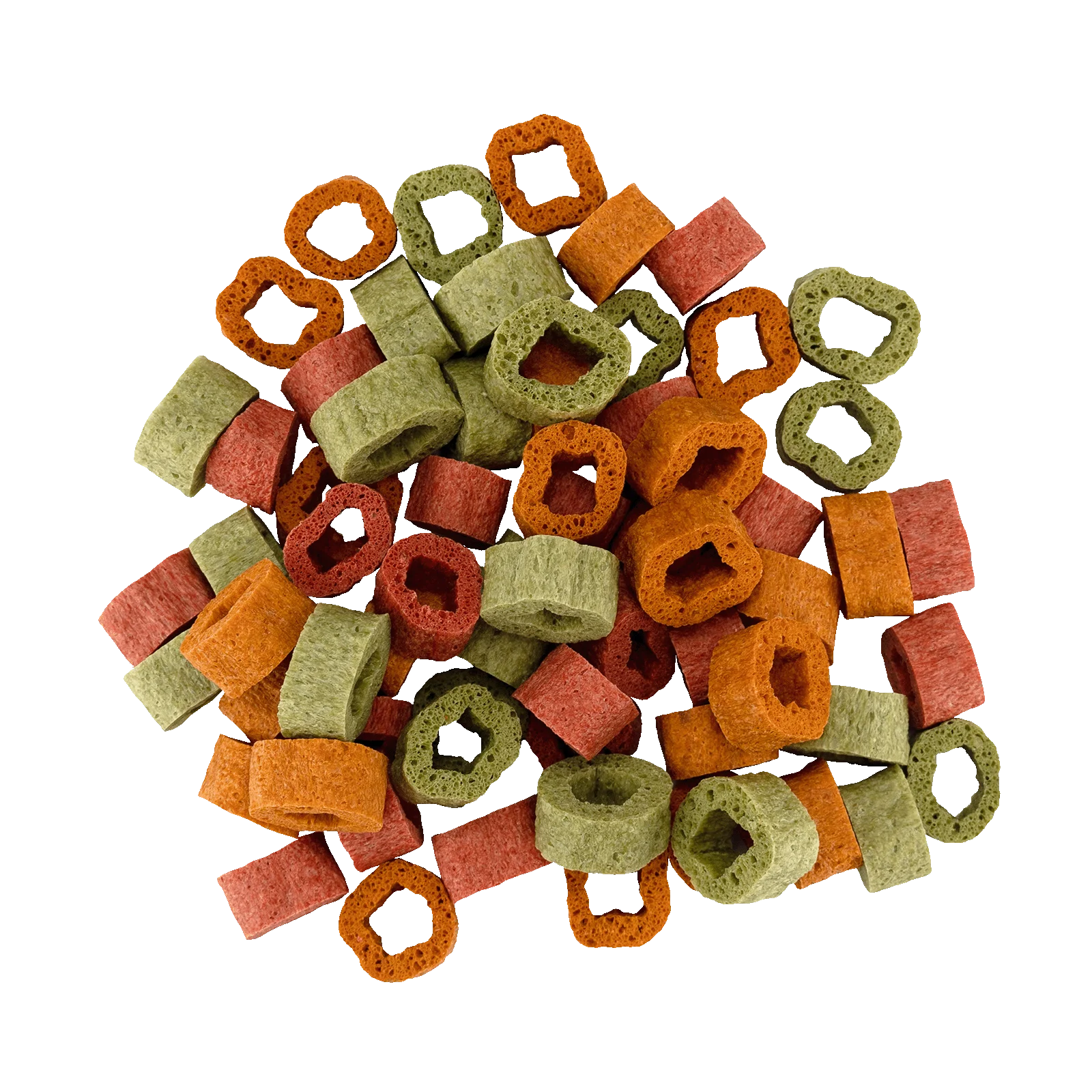 Snack vegano per cani con spinaci, zucca e barbabietola, 1 cm – Braaaf Vegan Snack Mixed Hoops - immagine 3