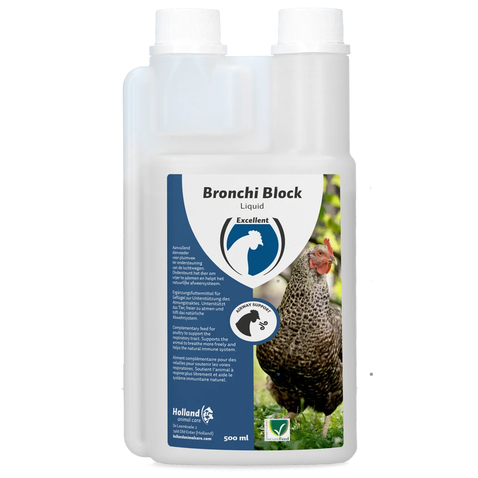 Integratore alimentare Bronchi Block per pollame con eucalipto, 500 ml - immagine 1