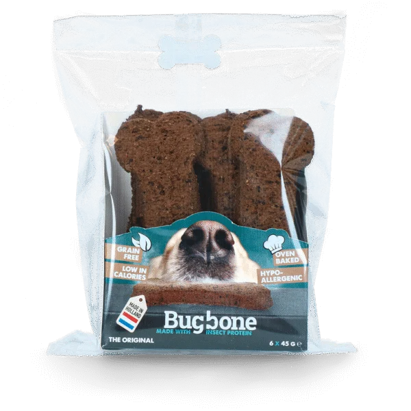 Snack per cani con proteine di insetti, 6 pezzi da 45 g – Bugbone Large