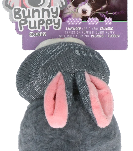 Peluche per cani a forma di coniglio con squeaker – Bunny Puppy Chubby