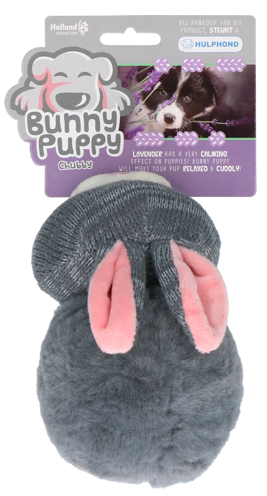 Peluche per cani a forma di coniglio con squeaker – Bunny Puppy Chubby - immagine 1