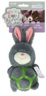 Peluche per cani a forma di coniglio con squeaker – Bunny Puppy Strappy
