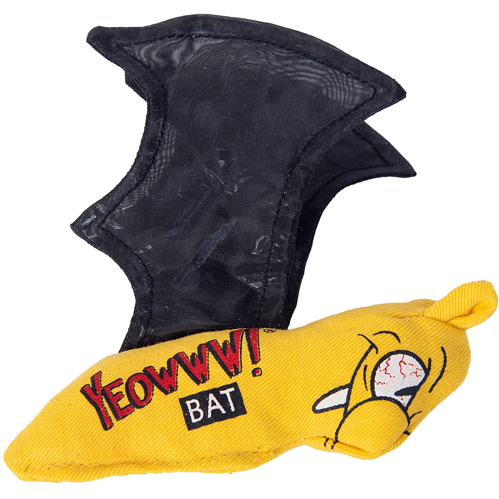 Pipistrello giocattolo per gatti con erba gatta e ali fruscianti – Yeowww! Cat Bat - immagine 3