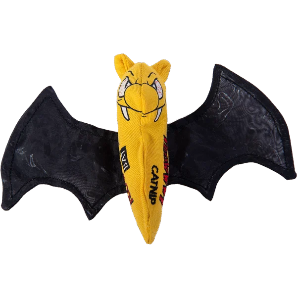 Pipistrello giocattolo per gatti con erba gatta e ali fruscianti – Yeowww! Cat Bat