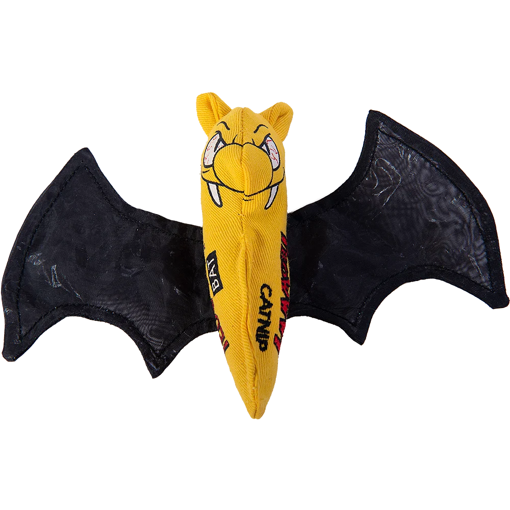 Pipistrello giocattolo per gatti con erba gatta e ali fruscianti – Yeowww! Cat Bat - immagine 1