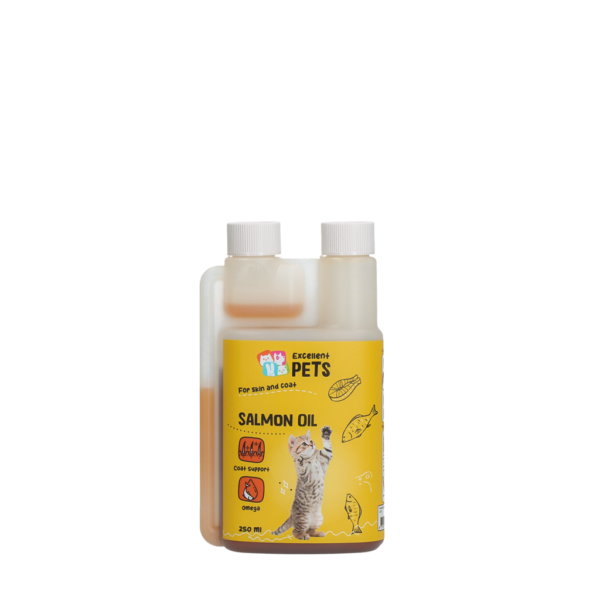 Olio di salmone per gatti con Omega 3 e Omega 6, 250 ml – Excellent Pets Cat Salmon Oil