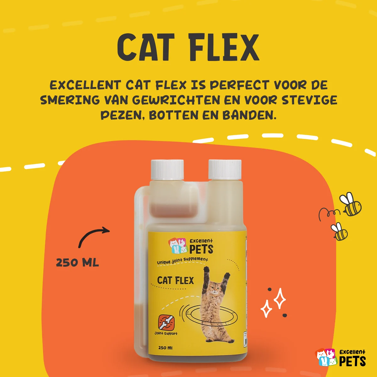 Integratore per le articolazioni dei gatti, liquido, 250 ml – Excellent Pets Cat Flex - immagine 6