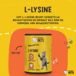 L-Lisina in polvere per gatti con vitamina B6, 100 g – Excellent Pets L-Lysine - immagine 5