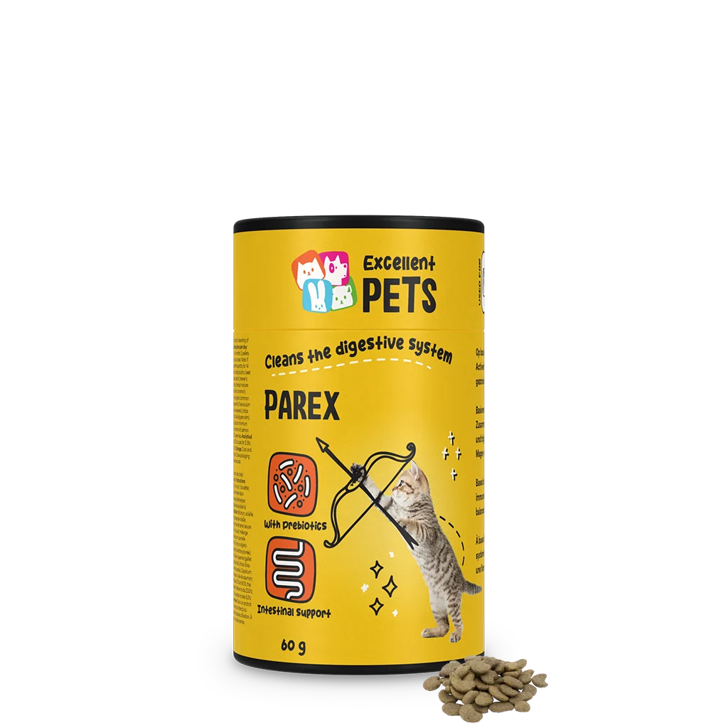 Integratore per gatti in crocchette con prebiotici, 60 g – Excellent Pets Cat Parex - immagine 1