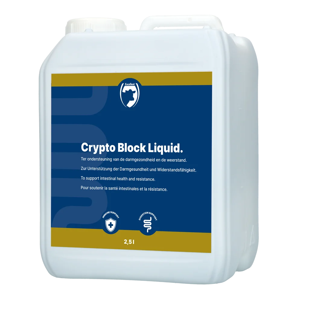 Integratore alimentare liquido per vitelli e agnelli, 2,5 l – Excellent Crypto Block Liquid - immagine 1