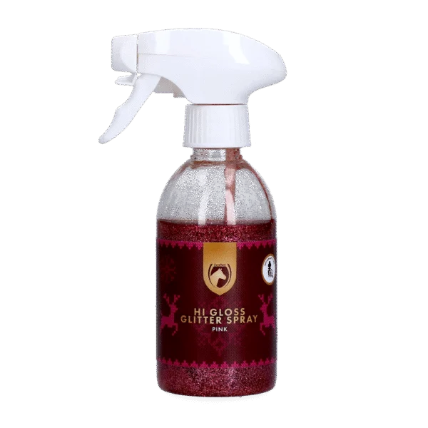 Spray glitterato per cavalli, rosa, 250 ml – Excellent Horse Christmas Hi Gloss Glitter Spray