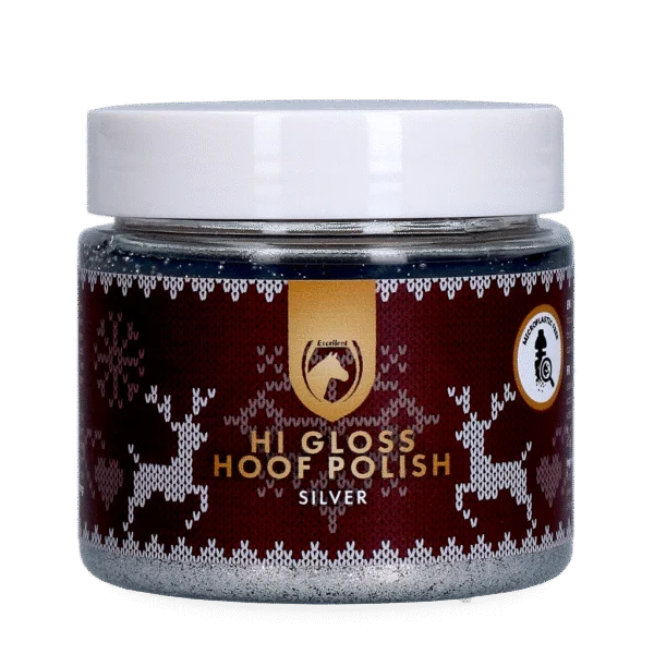 Smalto glitterato argento per zoccoli, 150 ml – Excellent Horse Christmas Hi Gloss Hoof Polish