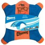 Frisbee per cani in tela con zampe luminose, 24 x 24 cm – Chuckit! Flying Squirrel M