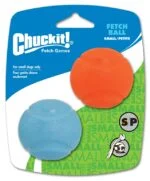 Palline per cani in gomma, Ø 5 cm, 2 pezzi – Chuckit! Fetch Ball S
