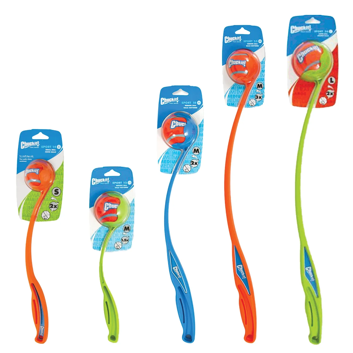 Lanciallaper cani con pallina da tennis, 66 cm – Chuckit! Sport Launcher L - immagine 3
