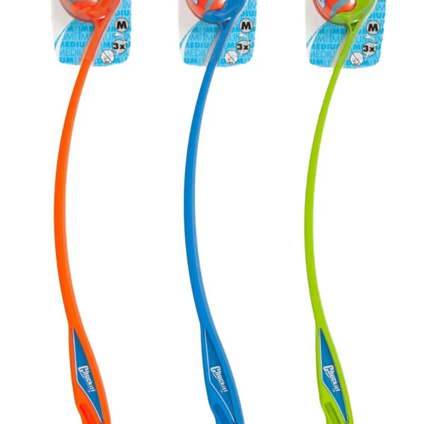 Lanciapalline per cani M con pallina da tennis, 63 cm – Chuckit! Sport Launcher