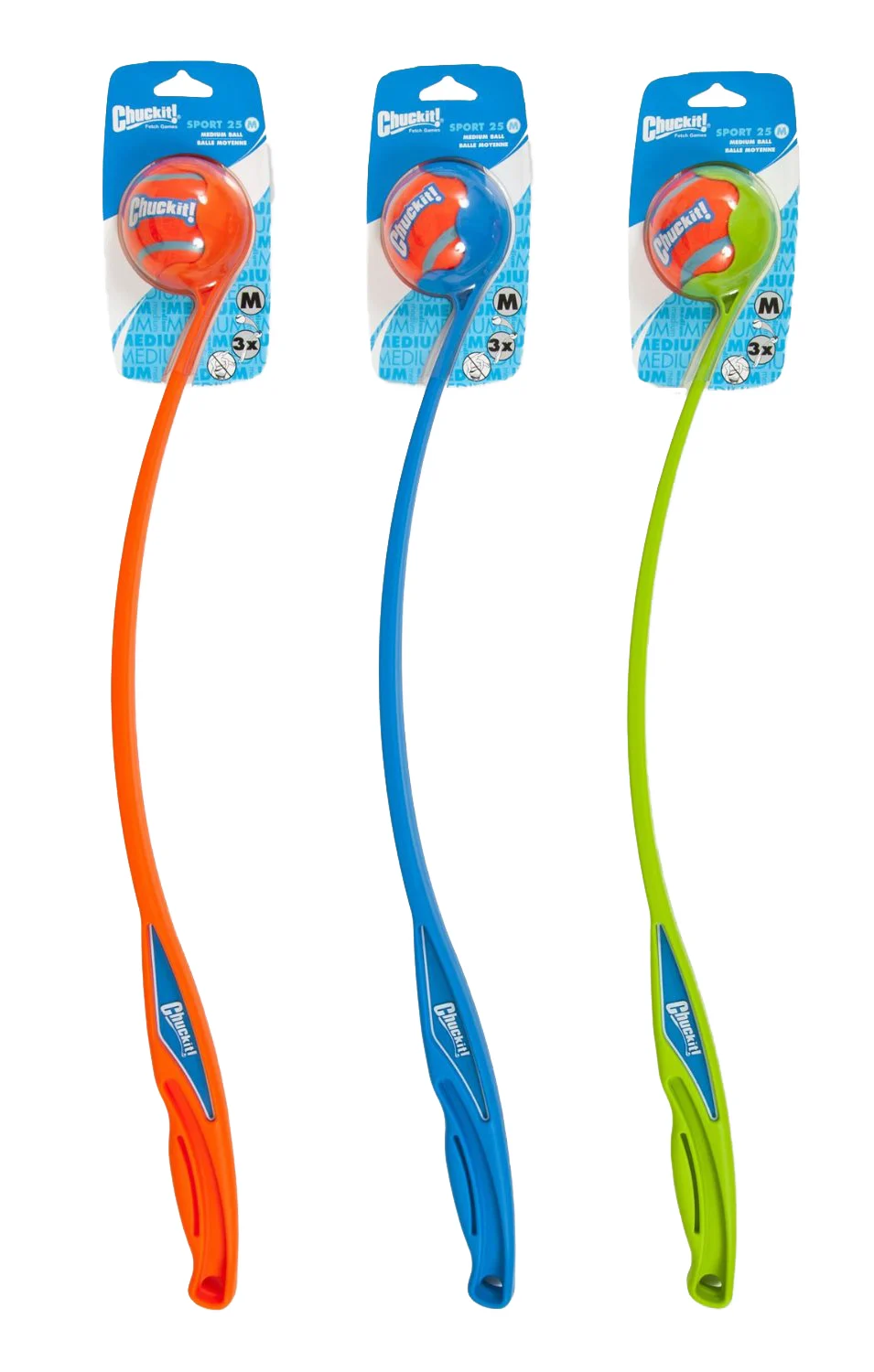 Lanciapalline per cani M con pallina da tennis, 63 cm – Chuckit! Sport Launcher - immagine 1